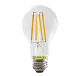FILAMENT ARTISAN A19, LOW NON-VISIBLE FLICKER, 8W, 800LM, 40K, DIMMABLE, CLEAR