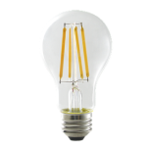 FILAMENT ARTISAN A19, LOW NON-VISIBLE FLICKER, 8W, 800LM, 40K, DIMMABLE, CLEAR