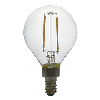 FILAMENT ARTISAN G16.5, LOWFLICKER, 5W, 500LM, 27K, E12, DIMMABLE, CLEAR