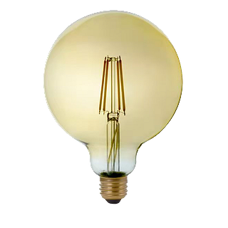 FILAMENT ARTISAN G40, LOW FLICKER, 5W, 500LM, 22K, DIMMABLE, AMBER