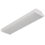 DL-WA2 DELTALUM HINGED WRAP LIGHT, 4FT, SELECTABLE WATTAGE 40-35-30W, (5200-4550-3900LM), SELECTABLE CCT 35-40-50K, 120-347V, 0-10V, DIM.