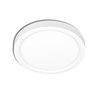 ENDURA 8" DIA. WHITE, 10W, SURFACE DISCUS, SELECTABLE CCT (30-40-50K), 0-10V DIMMABLE, 120-277V.