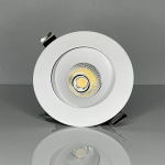 RIGID ECL, 3.5" REGRESSED GIMBAL, 12W (850LM), CRI 90, SELECTABLE 27-30-35-40-50K, TRIAC DIM, 38 DEG. FT6 CABLE, WHITE, 120V