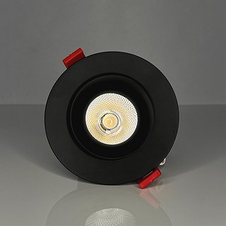 RIGID ECL, 4" REGRESSED GIMBAL, 12W (850LM), CRI 90, SELECTABLE 27-30-35-40-50K, TRIAC DIM, 38 DEG. FT6 CABLE, BLACK, 120V