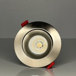 RIGID ECL, 4" REGRESSED GIMBAL, 12W (850LM), CRI 90, SELECTABLE 27-30-35-40-50K, TRIAC DIM, 38 DEG. FT6 CABLE, BRUSHED NICKEL, 120V