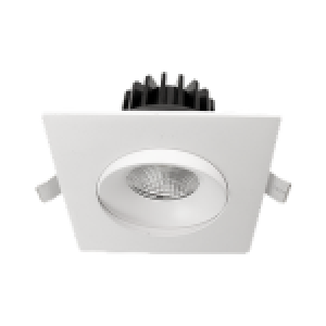 RIGID ECL, 4" DIA. WHITE, REGRESSED GIMBAL, 12W, SELECTABLE 5CCT, CRI≥90, TRIAC DIMMABLE, 120V, 38 DEG. FT6 CABLE.