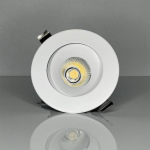 RIGID ECL 4” REGRESSED GIMBAL, 17W (1250LM), CRI 90, SELECTABLE 27-30-35-40-50K, TRIAC DIM, 120V, 38 DEG. FT6 CABLE, WHITE, 120V