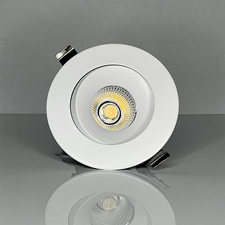RIGID ECL 4” REGRESSED GIMBAL, 17W (1250LM), CRI 90, SELECTABLE 27-30-35-40-50K, TRIAC DIM, 120V, 38 DEG. FT6 CABLE, WHITE, 120V