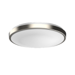 RIGID FM FLUSH MOUNT, 15" DIA., 24W (1800LM), SELECTABLE 5CCT (27-30-35-40-50K), 1RING, TRIAC DIM, BRUSHED NICKEL RING, ENERGY STAR