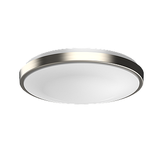 RIGID FM FLUSH MOUNT, 15" DIA., 24W (1800LM), SELECTABLE 5CCT (27-30-35-40-50K), 1RING, TRIAC DIM, BRUSHED NICKEL RING, ENERGY STAR
