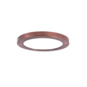 RIGID HS II SLIM FLUSH MOUNT MATT GOLD TRIM FOR HS2/7, (DIA. 7.65", HEIGHT 0.61")