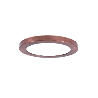 RIGID HS II SLIM FLUSH MOUNT MATT GOLD TRIM FOR HS2/7, (DIA. 7.65", HEIGHT 0.61")