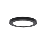 RIGID HS II SLIM FLUSH MOUNT MATT BLACK TRIM FOR HS2/9, (DIA. 9.18", HEIGHT 0.61")