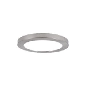 RIGID HS II SLIM FLUSH MOUNT SATIN NICKEL TRIM FOR HS2/9, (DIA. 9.18", HEIGHT 0.61")