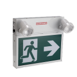 RUNNING MAN LED COMBO, METAL HSG, 120/347V, 2X5W, 90 MIN BATTERY BACK-UP, MAX: 34W - 30 MINS.