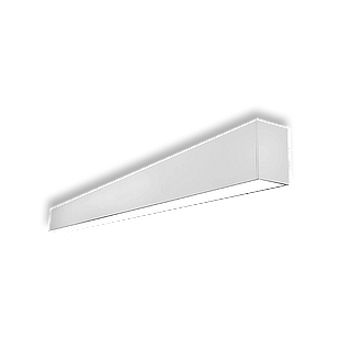 ZNTH60, LINEAR SURFACE, DIRECT, 4FT., SELECTABLE 40-33-25W, SELECTABLE 30-35-40K, 120-347V, 0-10V DIM 1%, WHITE FINISH.
