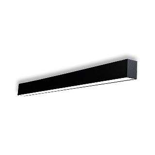 ZNTH60, LINEAR SURFACE, DIRECT, 8FT., SELECTABLE 80-66-50W, SELECTABLE 30-35-40K, 120-347V, 0-10V DIM 1%, BLACK FINISH.