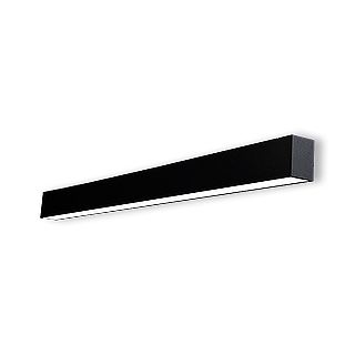 ZNTH60, LINEAR WALL, DIRECT, 4FT., SELECTABLE 40-33-25W, SELECTABLE 30-35-40K, 120-347V, 0-10V DIM 1%, BLACK FINISH.