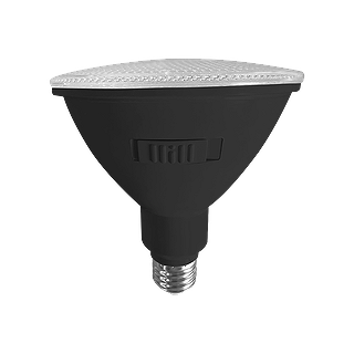 PAR38 16W 5CCT BLACK LED BULB