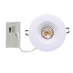 RIGID CHY2, 4" DIA. WHITE, GIMBAL MODULE & TRIM, 8W (700LM), SELECTABLE 27-30-35-40-50K, TRIAC DIM, 120V, 40 DEG. FT6 CABLE