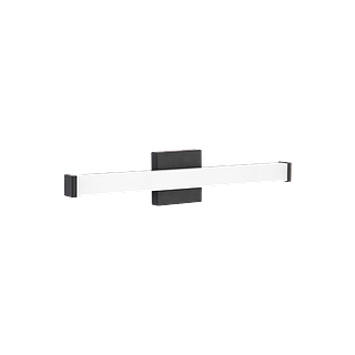 BATHROOM LIGHT FIXTURE - SQUARE BLACK 2' - 24W - 5CCT (27K-30K-35K-40K-50K) - 120V