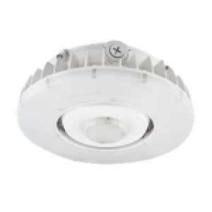 SSL-CPG 60M CANOPY LIGHT, SELECTABLE 60-40-25W (7804-5130-3110LM), SELECTABLE 30-40-50K, 120-347V, WHITE, 1-10V DIM, C/W SENSOR SOCKET (SENOR ORDERED SEPARATELY)