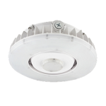 SSL-CPG 100W (13500LM), CANOPY LIGHT, SELECTABLE 30-40-50K, 120-347V, WHITE, 1-10V DIM, C/W SENSOR SOCKET (SENOR ORDERED SEPARATELY)