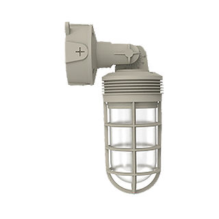 SSL-JJA ADJUSTABLE INDUSTRIAL LIGHT, SELECTABLE 20-10W (2100-1050LM) , SELECTABLE 30-40-50K, 120-347V, ADJUSTABLE WALL OR CEILING MTD.