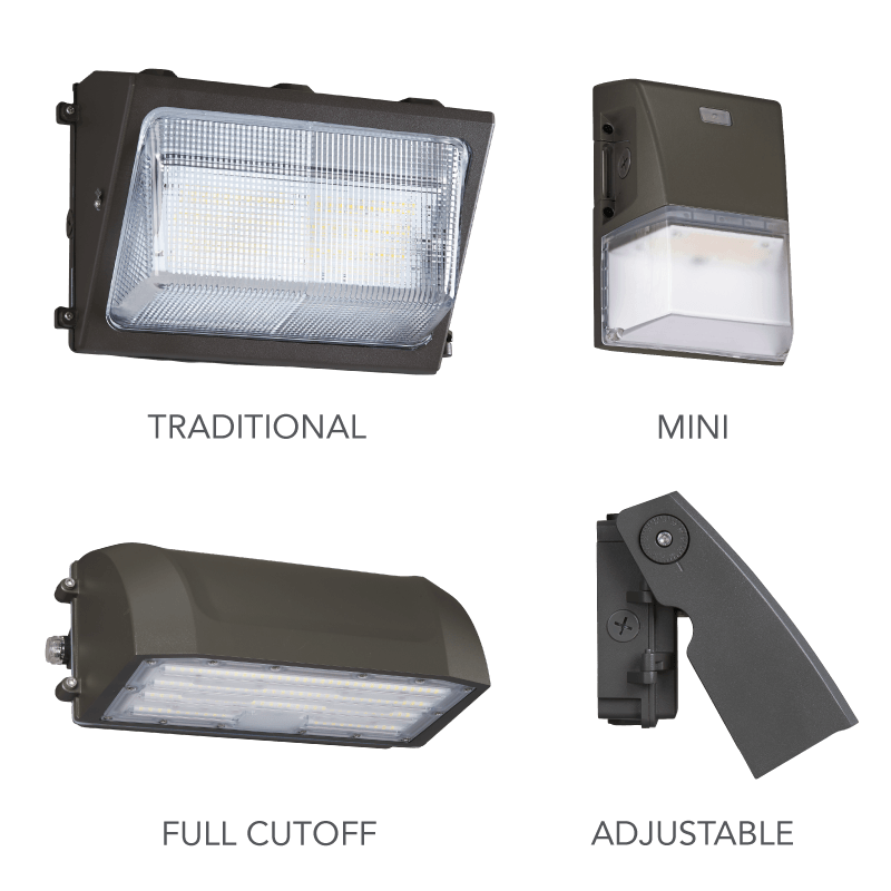 FLEX WATT/FLEX COLOR ADJUSTABLE OUTDOOR WALL PACK 120V