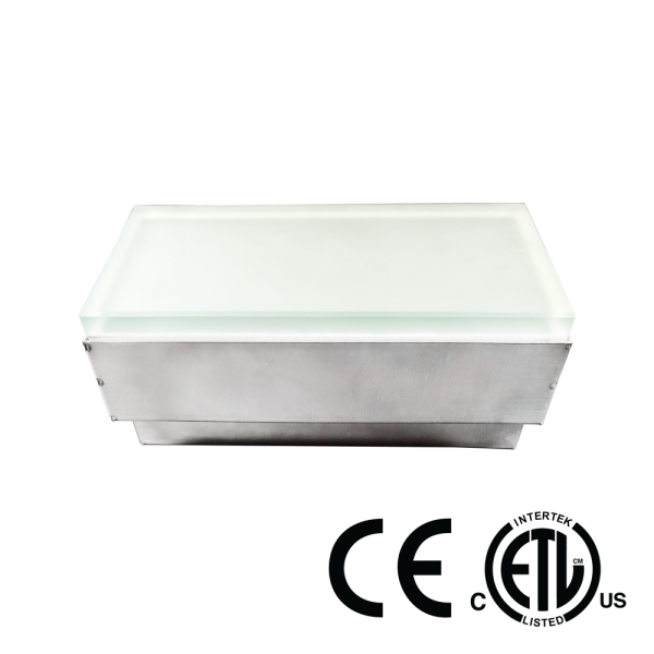 WALK ON INGROUND BRICK LIGHT, 24V DC, 2.6W, 3000K WARM WHITE
