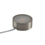 RD7 SURFACE MOUNT LED CABINET LIGHT, 12V, 2W, BRUSHED NICKEL SURFACE MOUNT HOUSING (CAN ALSO USE RECESSED TRIMS - SOLD SEPARATELY), COOL WHITE 6000K