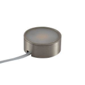 RD7 SURFACE MOUNT LED CABINET LIGHT, 12V, 2W, BRUSHED NICKEL SURFACE MOUNT HOUSING (CAN ALSO USE RECESSED TRIMS - SOLD SEPARATELY), COOL WHITE 6000K