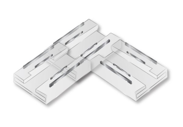 SC4 L-CORNER SOLDERLESS CONNECTOR FOR COB FLEXIBLE STRIP
