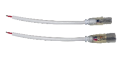 OUTDOOR FLEX CONNECTORS, 2 WIRE SINGLE COLOR, SET OF 2, MALE AND FEMALE