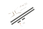AL ARCHITECTURAL LINEAR, STRIP LIGHTS, ACCESSORIES, RECESSED KIT - AL-R-KIT-BK