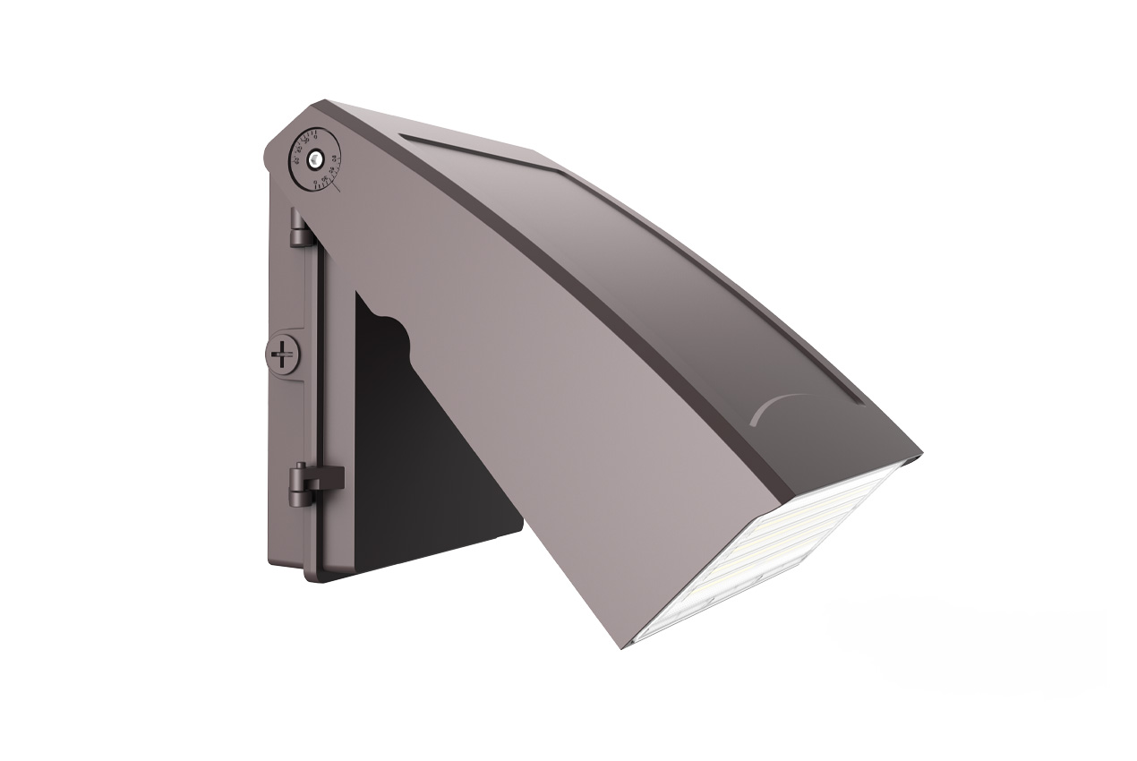 AWP04 Architectural Wall Pack, Wall Packs, 50W/60W/70W/80W, 3000K/4000K/5000K, 120-347V, Bronze, DLC Premium S-BYZP7D, 10 Year Warranty