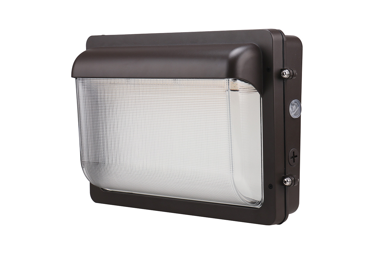 CWPS Slim Wall Pack, Wall Packs, 40W/60W/80W, 3000K/4000K/5000K, 120-347V, Bronze, DLC Premium S-CEQMF0, 10 Year Warranty
