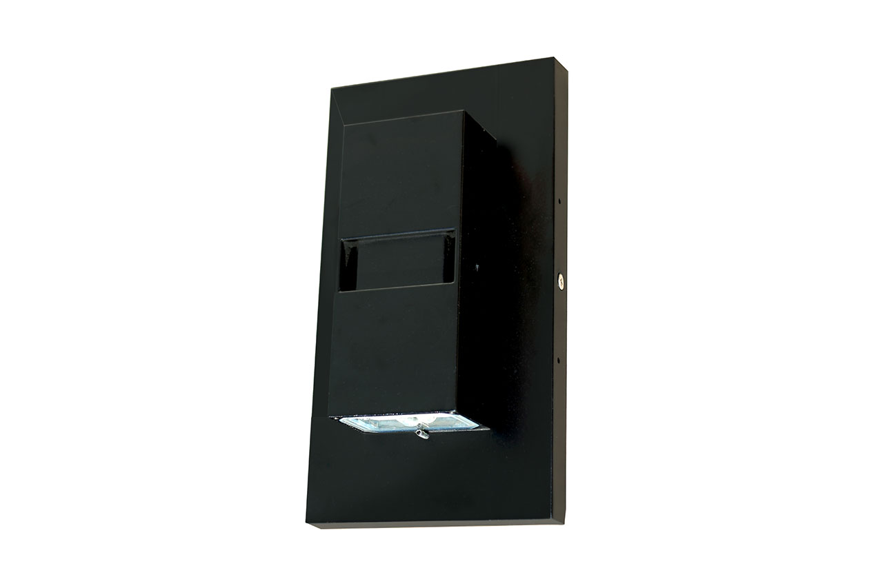 DWS Decorative Wall Sconce, Wall Packs, 15W, 4000K, 120-277V, Black, 5 Year Warranty