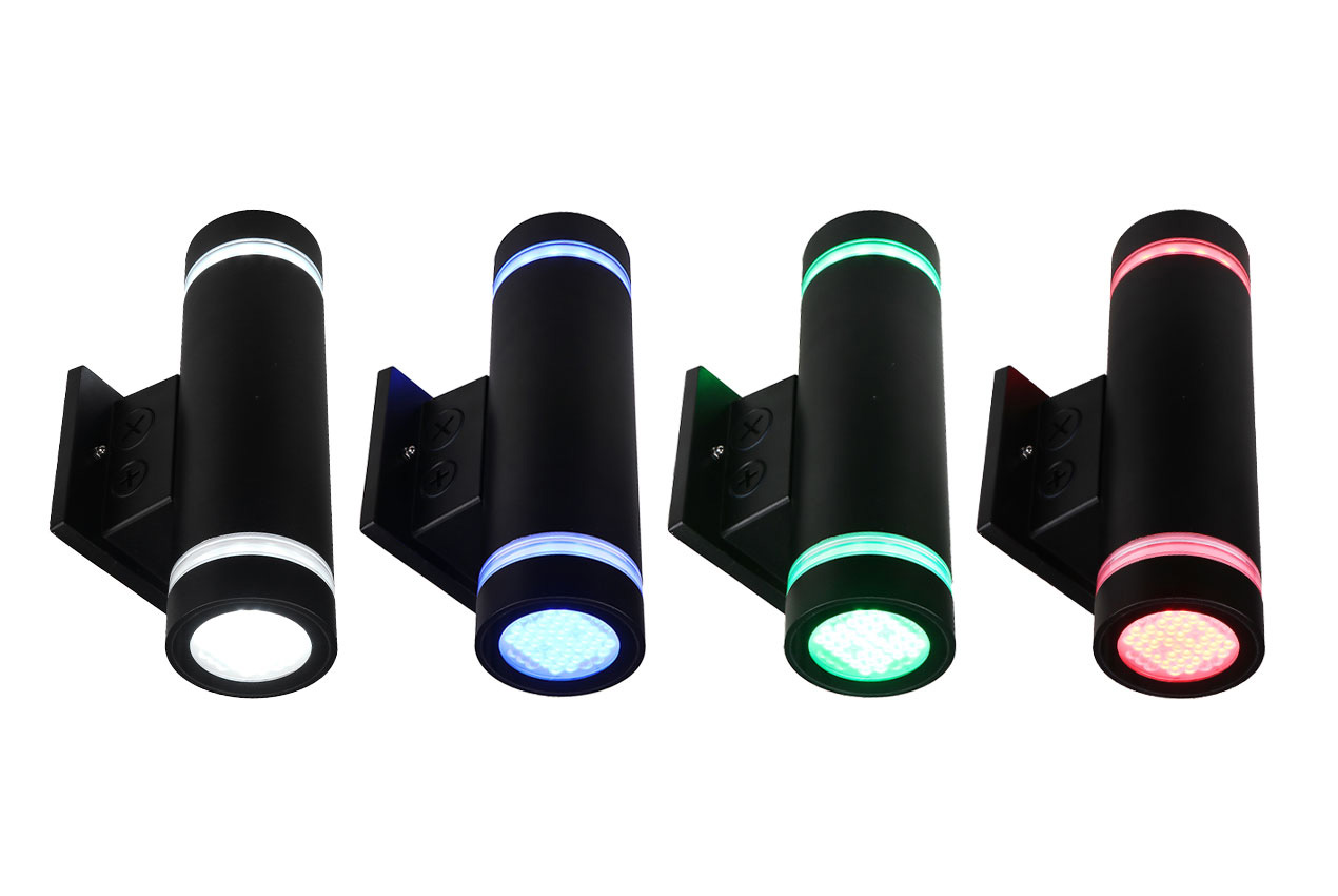 WCYL Cylinder Light, Cylinders, 30W, RGBW, 120-277V, Black, 5 Year Warranty