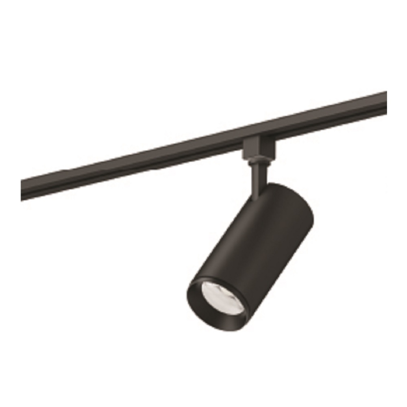 3 WIRES SURFACE MOUNTED LED TRACK LIGHT 20W 5CCT ADJUSTABLE 120VAC 2000LM PF>0.9 CRI>90  BEAM ANGLE 36° TRIAC DIMMABLE BLACK BODY