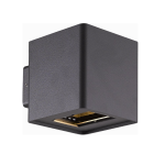 SURFACE MOUNTED WALL LIGHT 2542, 10W, 883LM, CRI>80, 30°~130°, 110-220 V AC, 3000K, IP54, 3 YEARS WARRANTY, BLACK