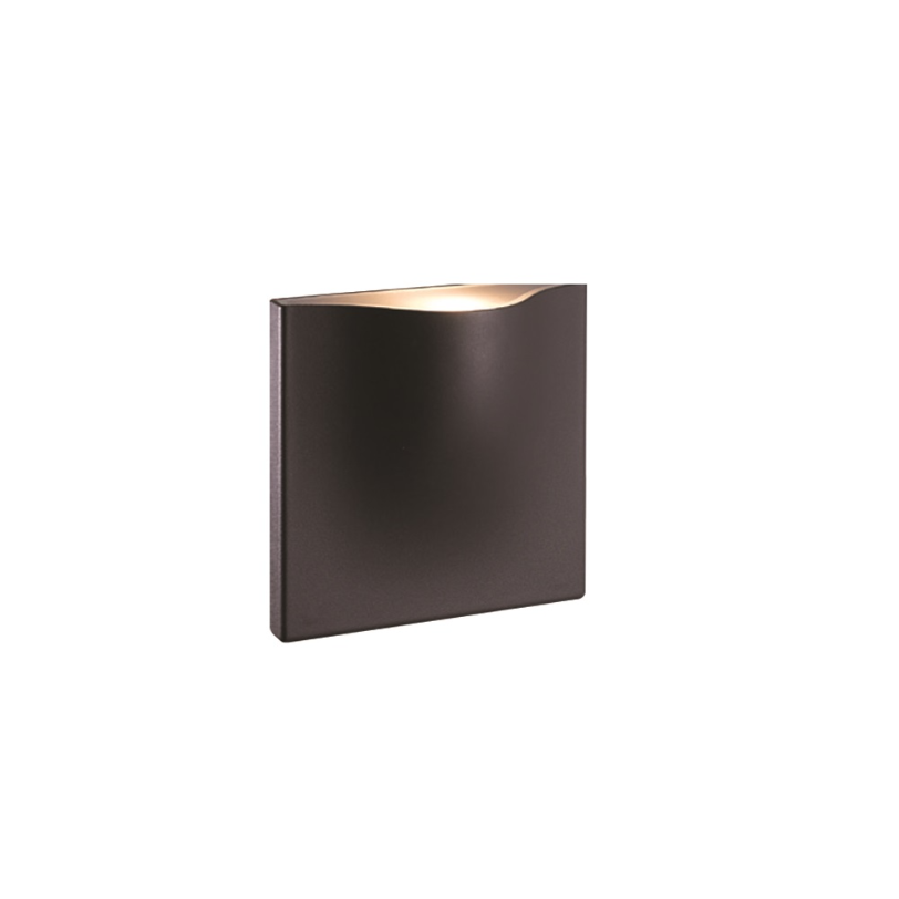 SURFACE MOUNTED  WALL LIGHT 1141, 7W, 377LM CRI>80, 98° ,110-220 VAC, 3000K, IP54,3 YEARS WARRANTY, BLACK