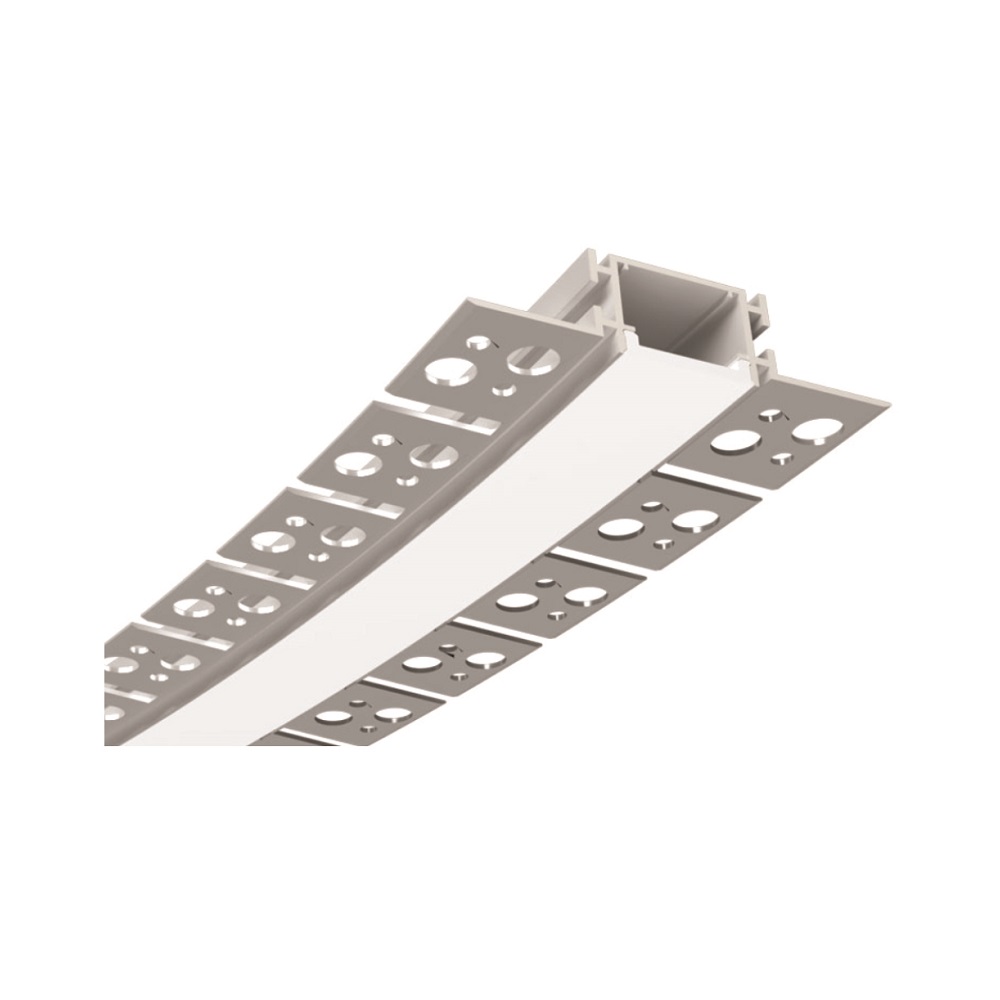 BENDABLE ALUMINUM PROFILE STRAIGHT 5412 WITH SILICON COVER 8FT SILVER