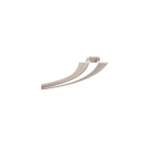 BENDABLE ALUMINUM PROFILE STRAIGHT WITH 2PCS ENDCAPS & SILICON COVER SILVER