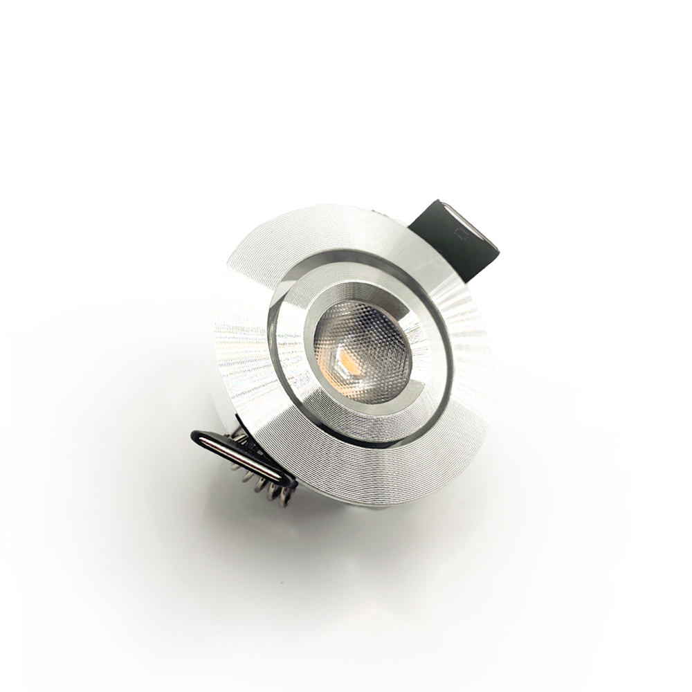 MINI LED SPOTLIGHT 2.5W ,24V DC, 175 LM, IP20, CR>80, DIMMABLE, 3000K ,30°, 3 YEARS WARRANTY,SILVER (CUT OUT 44MM)