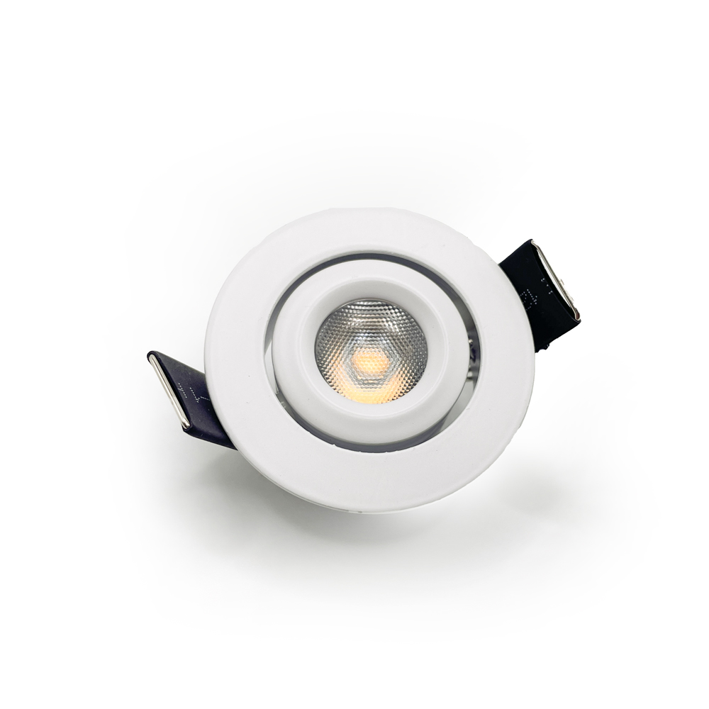 MINI LED SPOTLIGHT 2.5W ,24V DC, 175 LM, IP20, CR>80, DIMMABLE, 3000K ,30°, 3 YEARS WARRANTY,WHITE (CUT OUT 44MM)