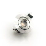 MINI LED SPOTLIGHT 2.5W ,24V DC, 175 LM, IP20, CR>80, DIMMABLE, 4000K ,30°, 3 YEARS WARRANTY,SILVER (CUT OUT 44MM)