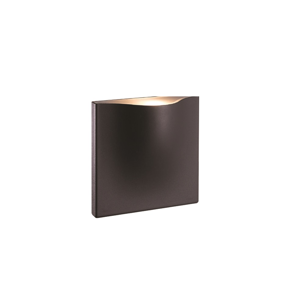 SURFACE MOUNTED  WALL LIGHT 1141, 7W, 377LM CRI>80, 98° ,110-220 VAC, 3000K, IP54,3 YEARS WARRANTY, BLACK