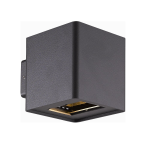 SURFACE MOUNTED WALL LIGHT 2542, 10W, 883LM, CRI>80, 30°~130°, 110-220 V AC, 3000K, IP54, 3 YEARS WARRANTY, BLACK
