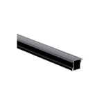 RECESSED ALUMINUM PROFILE 613B WITH PC COVER 10FT BLACK